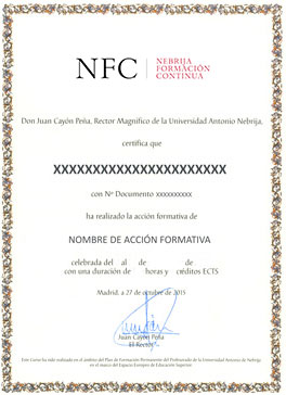 Titulación universitaria NFC de Master Legal Counsel + Titulación Universitaria (módulo con Certificación WCA)