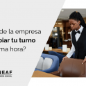 Cambio turno trabajo a última hora