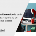 Decoración navideña en la empresa