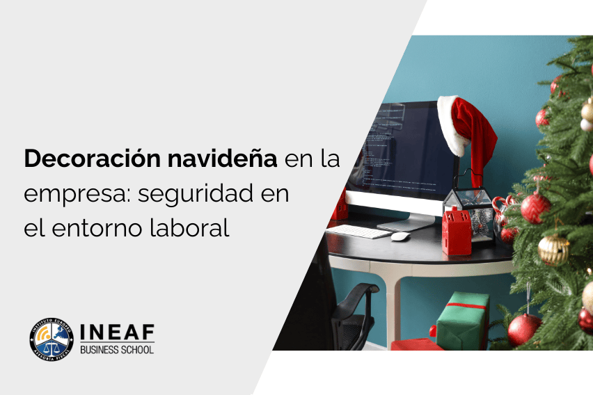 Decoración navideña en la empresa