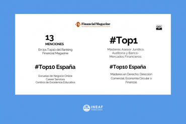 ineaf es nuevamente reconocida en el ranking Financial Magazine