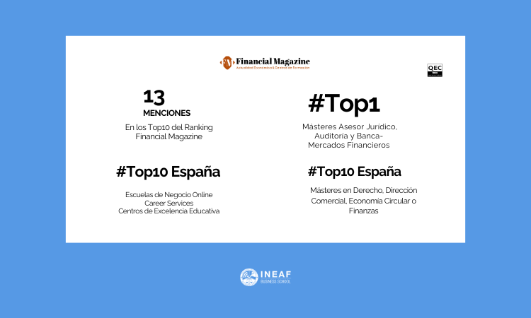 ineaf es nuevamente reconocida en el ranking Financial Magazine